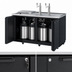 Thumbnail image #4 for Turbo Air Super Deluxe Club Top Beer Dispenser, 3 Half-Barrel Capacity, 2 Columns, Black Laminated Exterior, 115V