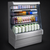 Thumbnail image #4 for Howard-McCray 30E Series 51-Inch Remote Rear-Loading Open Merchandiser with Sliding Rear Doors, Stainless Steel