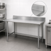 Thumbnail image #4 for Advance Tabco Special Value 84-Inch x 30-Inch Open Base Work Table with 5-Inch Backsplash