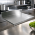 Thumbnail image #4 for John Boos 84 x 30-Inch Stainless Steel Countertop with 6-Inch Boxed Backsplash