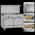 Thumbnail image #4 for Southbend Ultimate 48-Inch Gas Restaurant Range with 2 Burners, 36-Inch Griddle, and 2 Space Saver Ovens