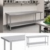 Thumbnail image #4 for Duke 144-Inch Stainless Steel Work Table with Undershelf, 30-Inch Deep, Without Backsplash