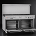 Thumbnail image #4 for Ultimate 60-Inch Gas Restaurant Range with 9 Open Burners and 2 Standard Ovens