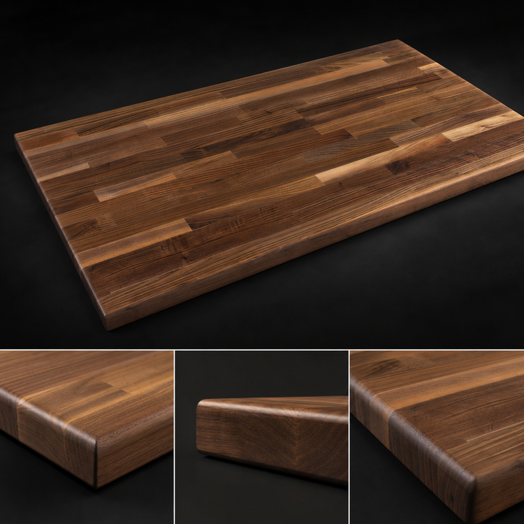 Product image #4 for John Boos Boos Block 48 x 38-Inch American Black Walnut Kitchen Countertop with Varnique Finish