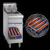 Thumbnail image #4 for Imperial Restaurant Series Range-Match Gas Floor Fryer, 50 lb. Capacity