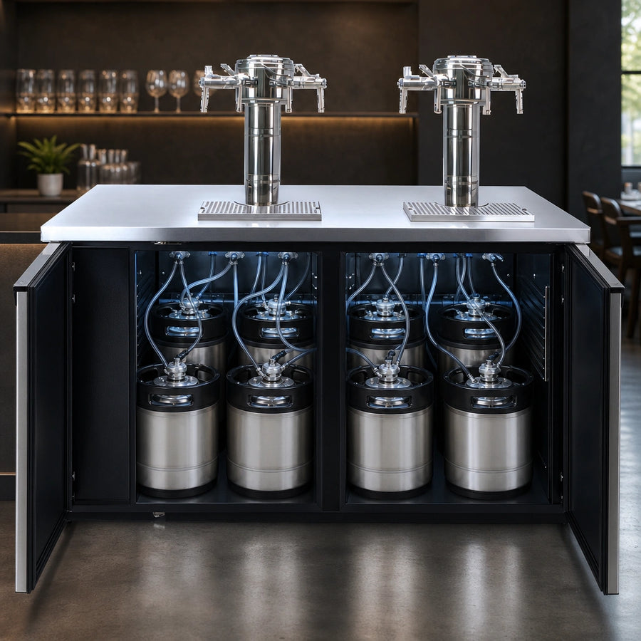 Eight-Keg Capacity