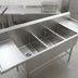 Thumbnail image #3 for Eagle Group Spec-Master FFN2754-3-30-14/3 3-Compartment Flush Front Stainless Steel Commercial Sink with 30-Inch Drainboards
