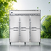 Thumbnail image #4 for Continental Refrigerator 3FSNHD Three-Section Shallow Depth Half-Height Solid Door Reach-In Freezer