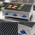 Thumbnail image #4 for Comstock-Castle Castle Series 72-Inch Countertop Gas Char-Broiler with Cast Iron Grates and Manual Controls