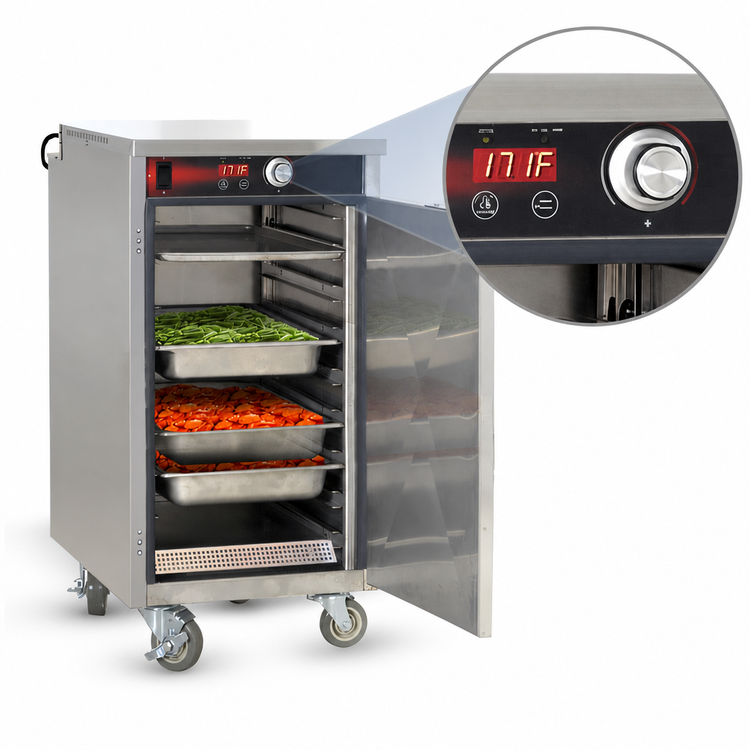 Product image #4 for Handy Line Mobile Undercounter Heated Holding Cabinet, 1 Compartment, 33-1/2 Inch High