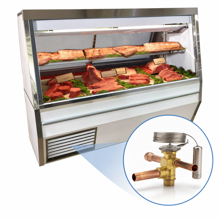 Product image #4 for Howard-McCray 34N Series Double Duty Remote Red Meat Service Case, 72-Inch, Stainless Steel, LED Lighting