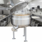 Thumbnail image #3 for Crown DL-30F 30 Gallon Direct Steam Full Jacket Stationary Kettle