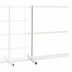 Thumbnail image #4 for Quantum Double-Sided Partition Wall Add-On Unit with Upright and Tie-Bars, 48 x 50 x 70 Inches, White Finish