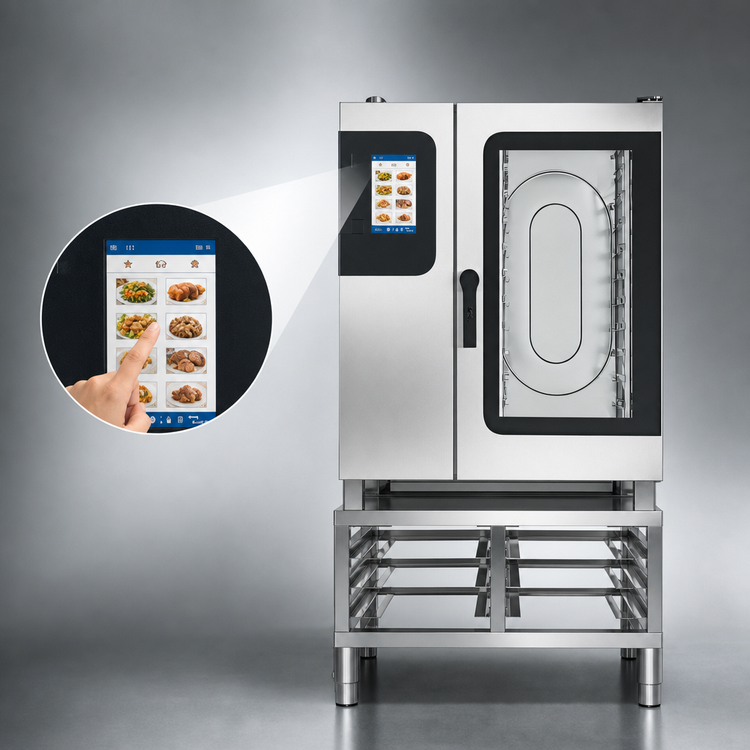 Product image #4 for Convotherm K12 Maxx Pro 10.10 Half-Size Gas Combi Oven/Steamer School Package with Stand