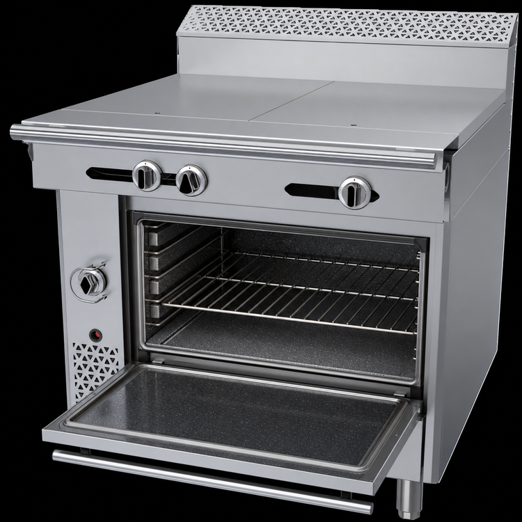 Product image #4 for Garland Cuisine Series 36" Heavy Duty Gas Range with (2) 18" Even-Heat Hot Tops and Standard Oven