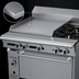 Thumbnail image #4 for Garland Cuisine 36-Inch Heavy Duty Gas Combination Top Range with 24-Inch Left Griddle, 2 Right Open Burners, and Standard Oven