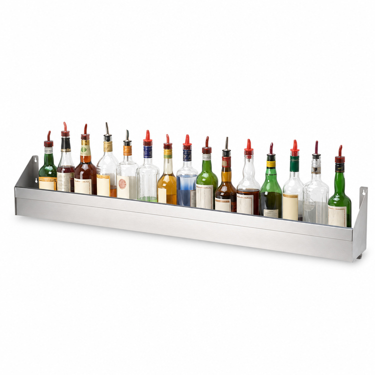 Product image #4 for Advance Tabco Underbar Basics™ 60-Inch Single-Tier Stainless Steel Speed Rail
