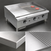 Thumbnail image #4 for Comstock-Castle 24-Inch Countertop Gas Griddle with Half Smooth / Half Grooved Plate
