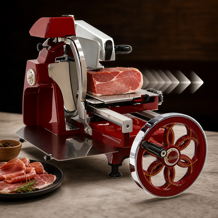 Product image #4 for Berkel 300M Heritage Manual Fly Wheel Prosciutto Slicer, 12-Inch Knife