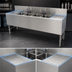 Thumbnail image #4 for Advance Tabco Prestige Supreme 4-Compartment Stainless Steel Underbar Sink Unit with Left and Right Drainboards