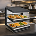 Thumbnail image #4 for Sierra SHDM-50PT Countertop Heated Pass-Through Display Merchandiser, 49.6-Inch Wide, 2 Shelves