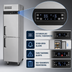 Thumbnail image #4 for Turbo Air M3 One-Section Dual-Temperature Reach-In Refrigerator/Freezer with Solid Doors, Top-Mount