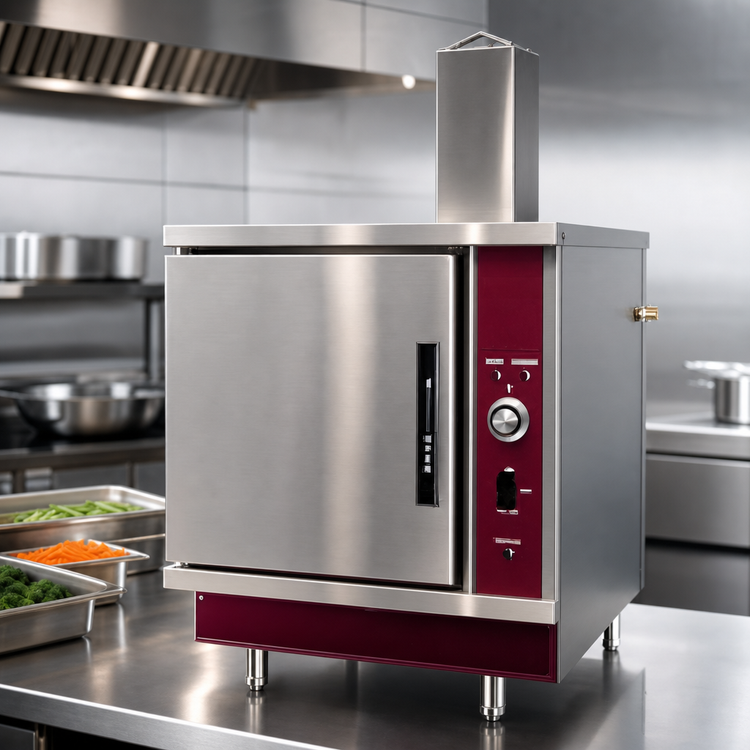 Product image #4 for Crown SX-5G3 Single Compartment Countertop Gas Convection Steamer with 5 Pan Capacity