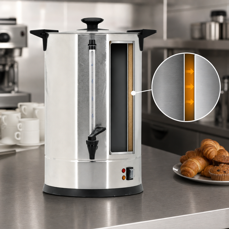 Product image #4 for Omcan Commercial Coffee Percolator, 3.5 Gallon, 89 Cups/Hour, 1500W
