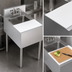 Thumbnail image #4 for Krowne Royal Series 18-Inch Underbar Speed Station with Speed Rinser and Cutting Board