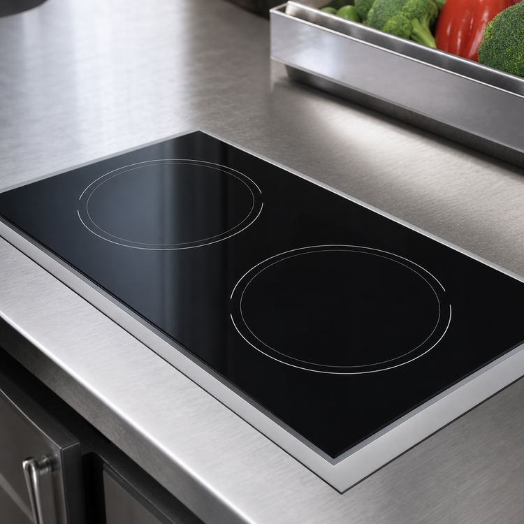 Product image #5 for Summit Commercial 13-Inch Wide 2-Burner Built-In Induction Cooktop, 115V
