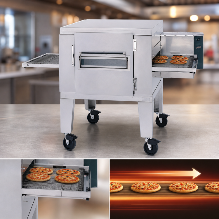 Product image #4 for Lincoln Impinger I 1400 Series FastBake Gas Conveyor Oven Package, Single Stack, 120V
