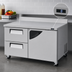 Thumbnail image #4 for Turbo Air Super Deluxe Two-Section Worktop Freezer with 1 Right-Hinged Door and 2 Drawers, 17 Cu. Ft., Self-Contained Rear-Mounted R290 Refrigeration