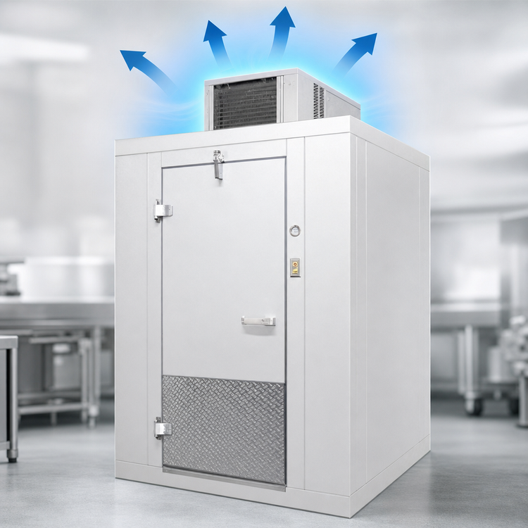Product image #4 for Arctic Industries 10' x 10' Indoor Floorless Self-Contained Walk-In Cooler, Top-Mount, 35°F