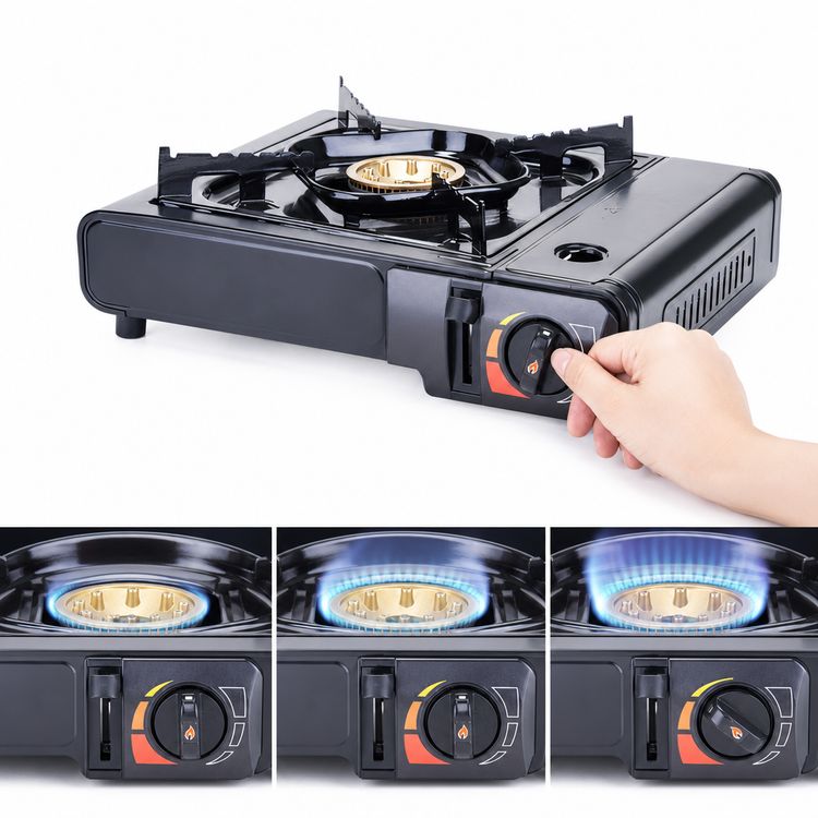 Product image #4 for Winco Portable Countertop Butane Stove, 9,500 BTU with Adjustable Heat and Carrying Case