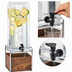 Thumbnail image #4 for Cal-Mil Mid-Century 3 Gallon Single Beverage Dispenser with Infusion Chamber, Walnut Base and Chrome Frame
