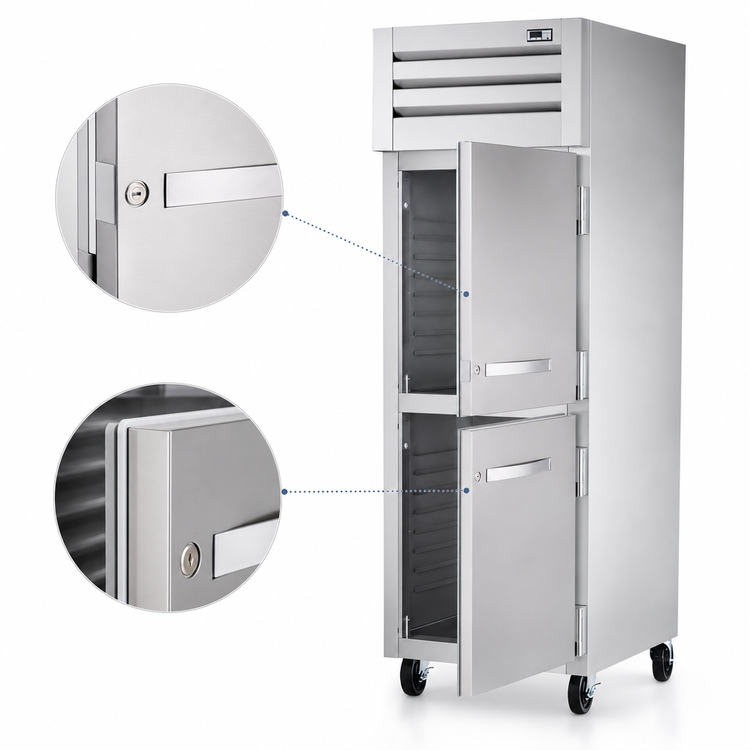 Product image #4 for True SPEC SERIES Heated Holding Cabinet, Reach-In, 1-Section, 2 Locking Half Doors