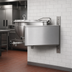 Thumbnail image #4 for Legion 80-Gallon Full-Jacketed Stationary Wall-Mount Direct Steam Kettle with Mixer