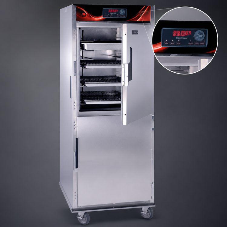 Product image #4 for Cres Cor Roast-N-Hold Full-Height Gentle Convection Cook and Hold Oven, 12-Set Capacity, 208V, 3-Phase, Left-Hand Hinge