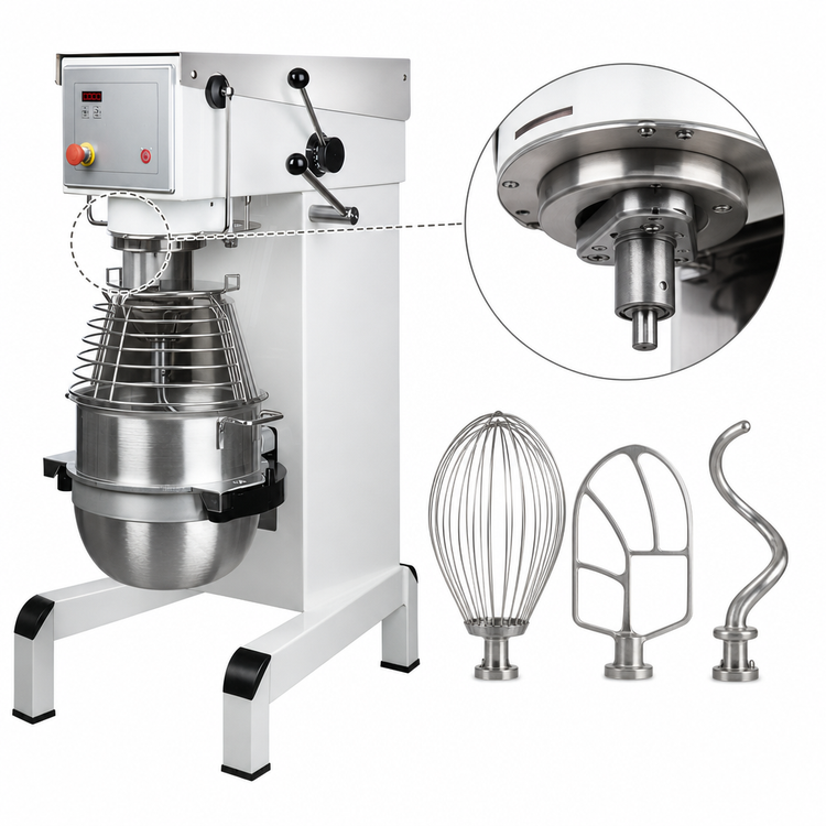 Product image #4 for Varimixer V-Series 30 Qt Floor Planetary Mixer, 2 HP, Variable Speed, 120V, #12 Hub