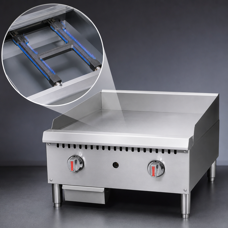 Product image #4 for Serv-Ware 24-Inch Thermostatic Natural Gas Griddle