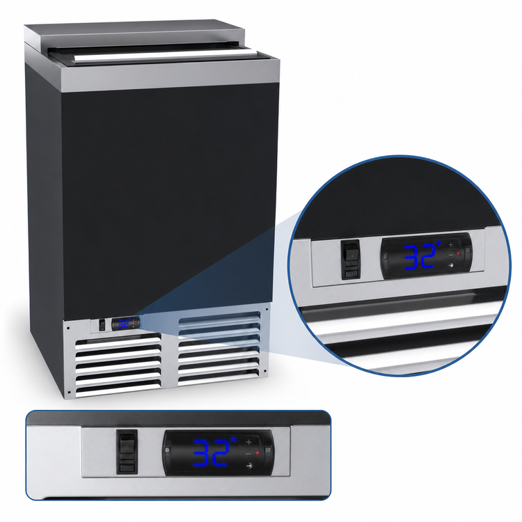 Product image #4 for Krowne MC24B Underbar Slide-Top Glass Froster, 24 Inch Wide, Self-Contained Refrigeration