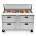 Thumbnail image #4 for Centerline by Traulsen CLPT-6024-DW 60-Inch Compact Mega Top Refrigerated Prep Table with 4 Drawers