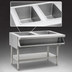 Thumbnail image #4 for Eagle Group Sealed Well Electric Hot Food Table with Open Shelf Base, 2 Wells, 240V