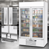 Thumbnail image #4 for Beverage-Air MarketMax IQ 47-Inch Two-Section Reach-In Glass Door Merchandiser Freezer, White