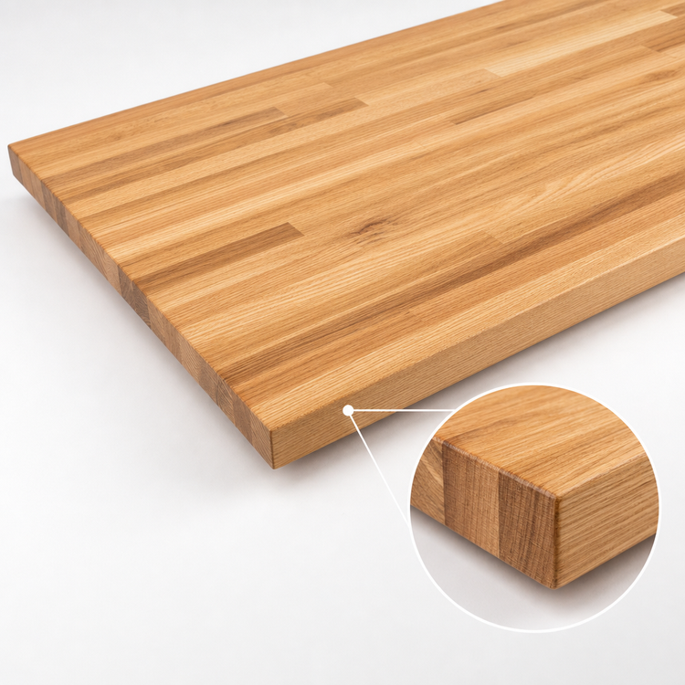 Product image #4 for Appalachian Blended Edge Grain Red Oak Island Countertop, 120 x 42 x 1-1/2 Inch, Penetrating Oil Finish