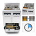 Thumbnail image #4 for Frymaster RE High Efficiency 2-Tank Electric Fryer Battery with Built-In Filtration, 2 x 50 lb Frypots