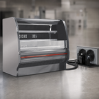 Thumbnail image #4 for Howard-McCray 40E Series R-OD40E-6L-S-LED 75-Inch Curved-End Open Merchandiser, Remote Refrigeration, Stainless Steel, 2 Shelves