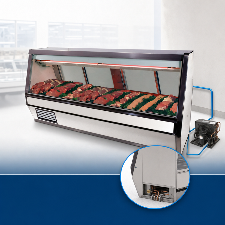 Product image #4 for Howard-McCray 40E Series 12-Foot Remote Single Duty Red Meat Service Case with LED Lighting