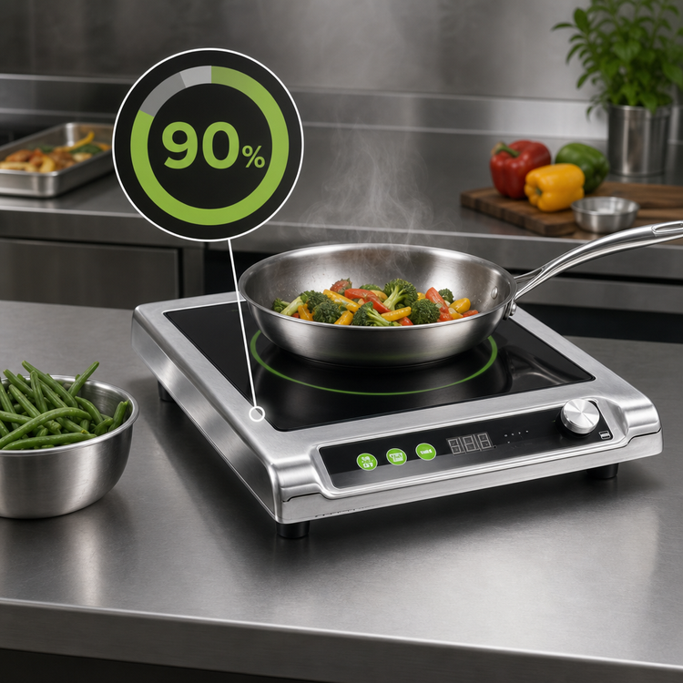 Product image #4 for Vollrath Mirage Pro 1-Burner Countertop Induction Range, 1800W, 120V
