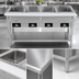 Thumbnail image #4 for Serv-Ware 4-Well Open Well Electric Steam Table with Open Shelf Base